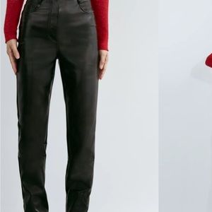Aritzia leather pants
